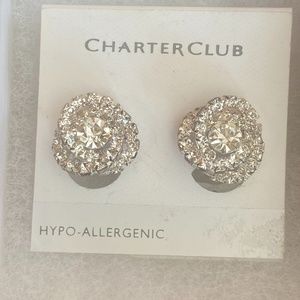 vintage crystal clip earrings